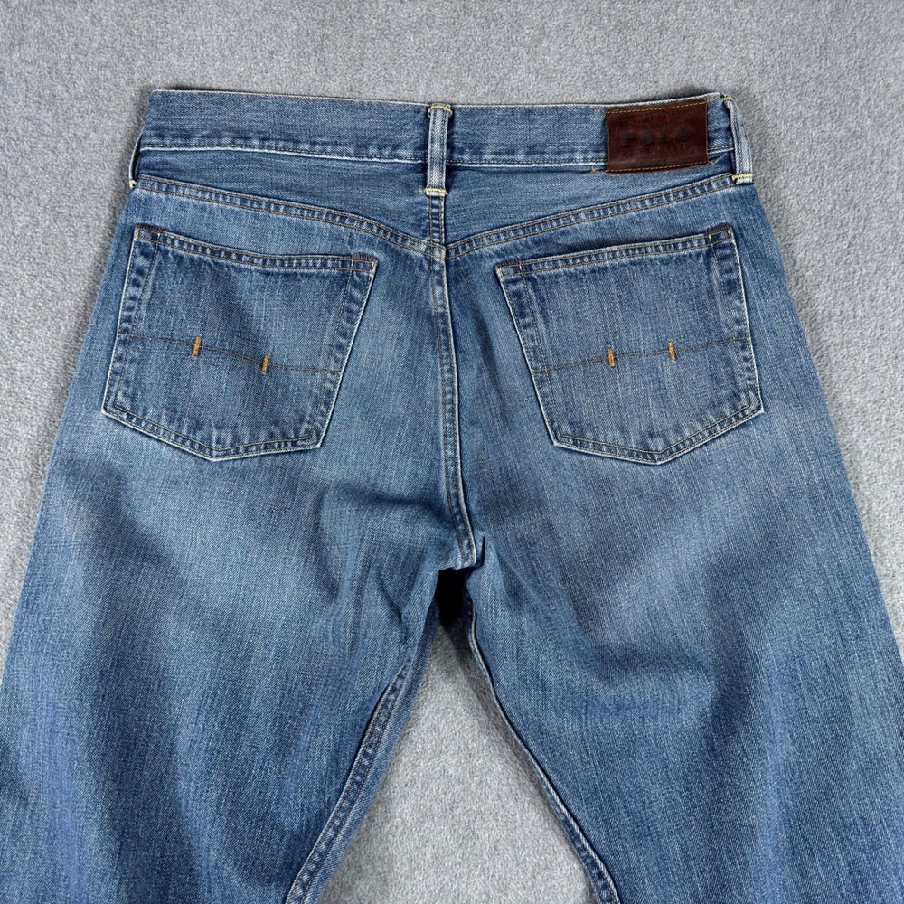 Polo Ralph Lauren Jeans Mens 34x30 Classic Fit Blue Denim Straight Leg 867